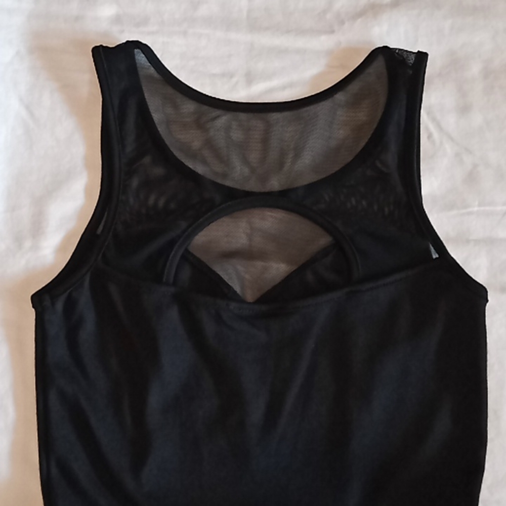 Black Blouse. Top Mesh . Really Cute. - Picture 6 of 11